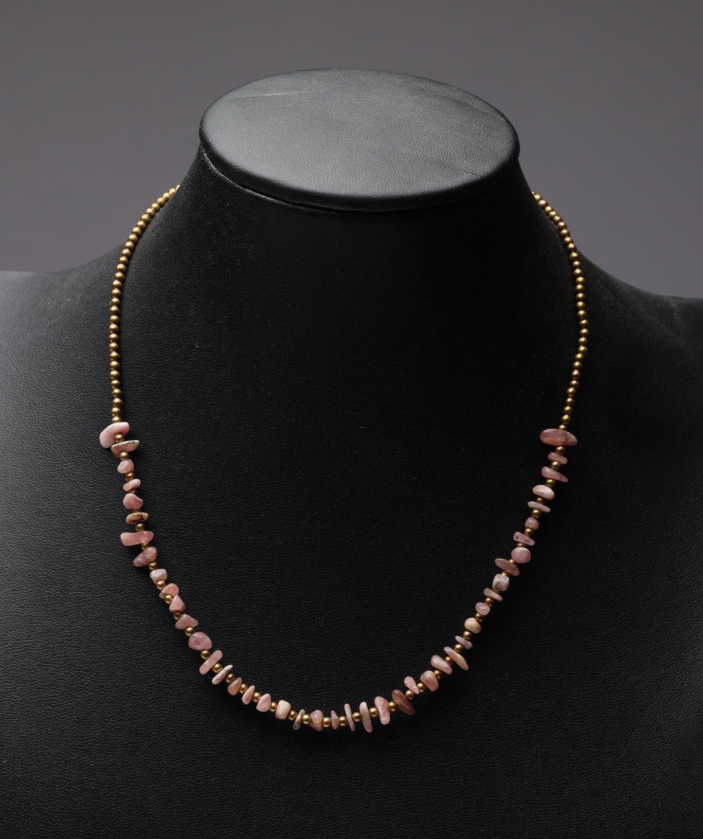 Rhodonite Crystal Healing Necklace - Organic