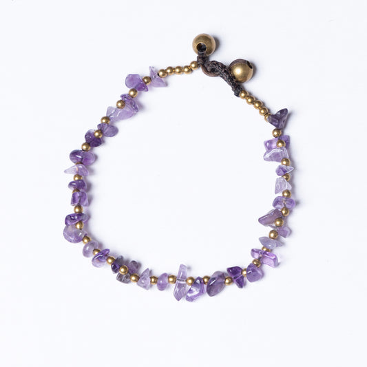 Amethyst Crystal Healing Bracelet - Organic