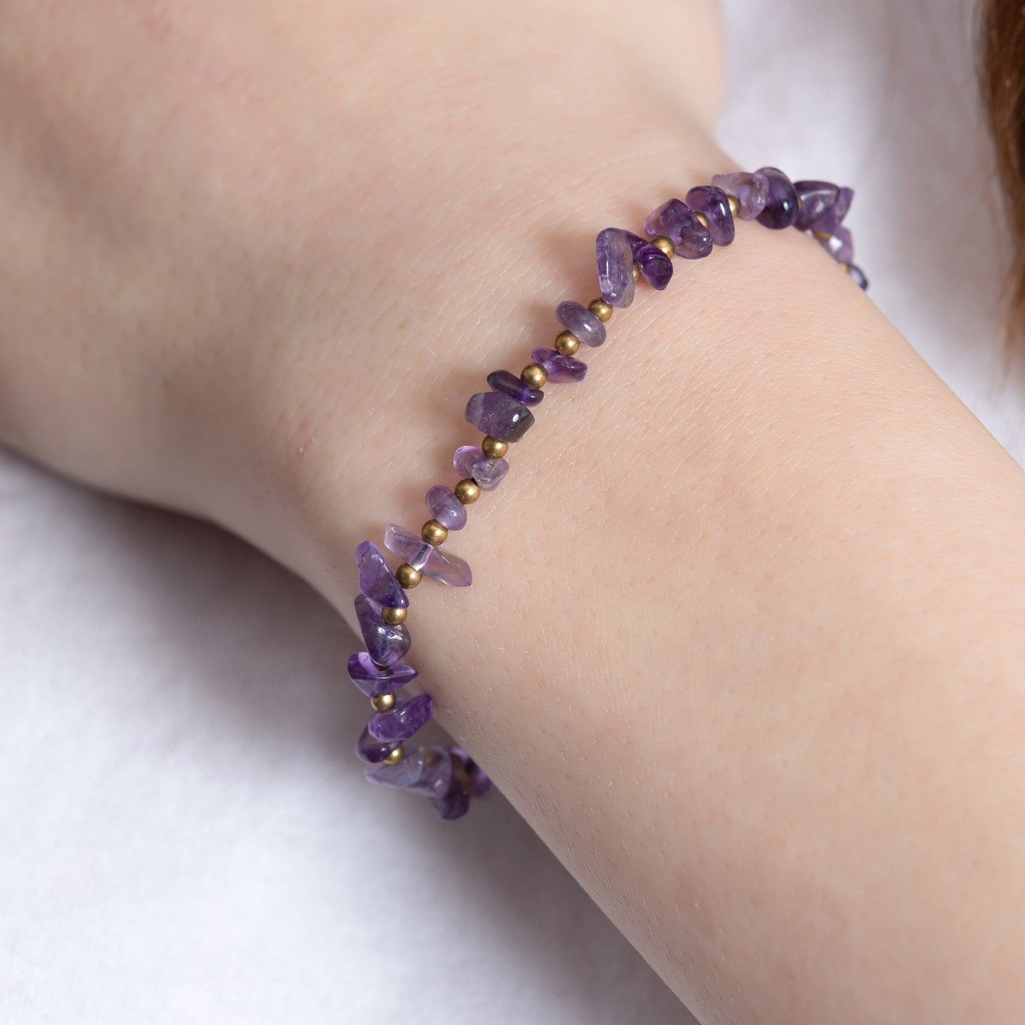 Amethyst Crystal Healing Bracelet - Organic