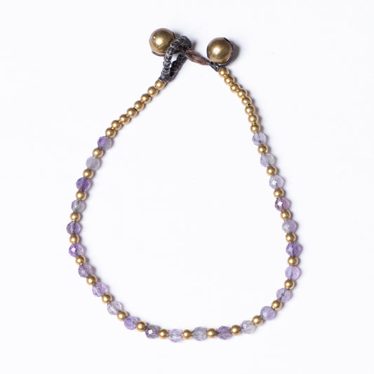 Birthstone Bracelet - February - Amethyst