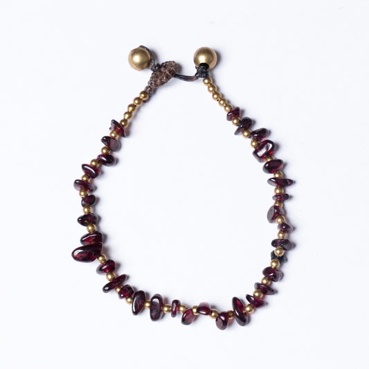 Garnet Crystal Healing Bracelet - Organic