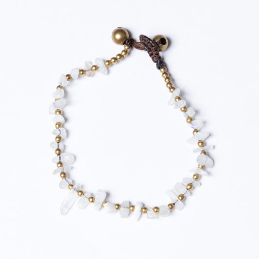 Moonstone Crystal Healing Bracelet- Organic