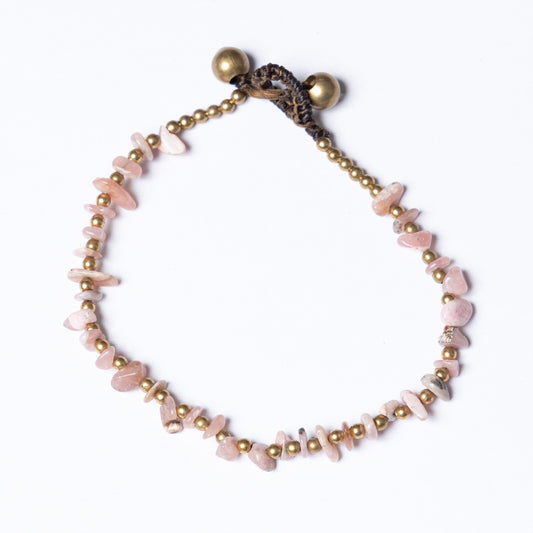 Rhodonite Crystal Healing Bracelet - Organic