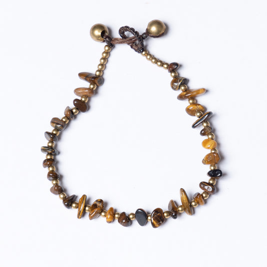 Tigers Eye Crystal Healing Bracelet- Organic