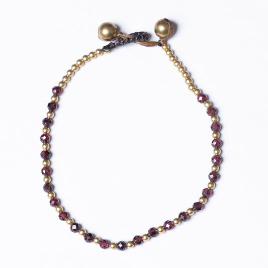 Birthstone Bracelet - January - Garnet